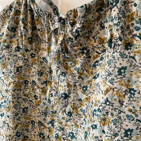 Never Worn Maxi Sun Dress | Tie Straps | Soft Floral - Picture 2 of 3